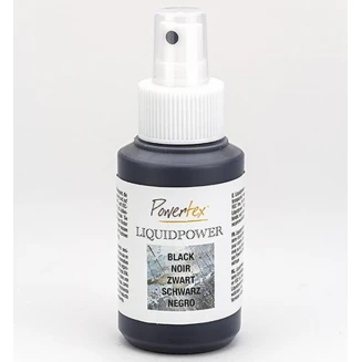 Powertex 100ml Spray Ημιδιάφανη Χρωστική Νερού Liquid Power Black