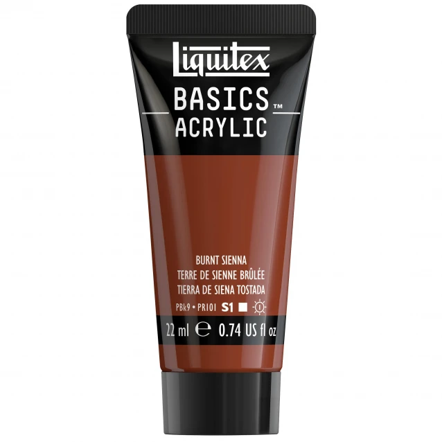 Liquitex Basics 22ml Acrylic 127 Burnt Sienna Series 1
