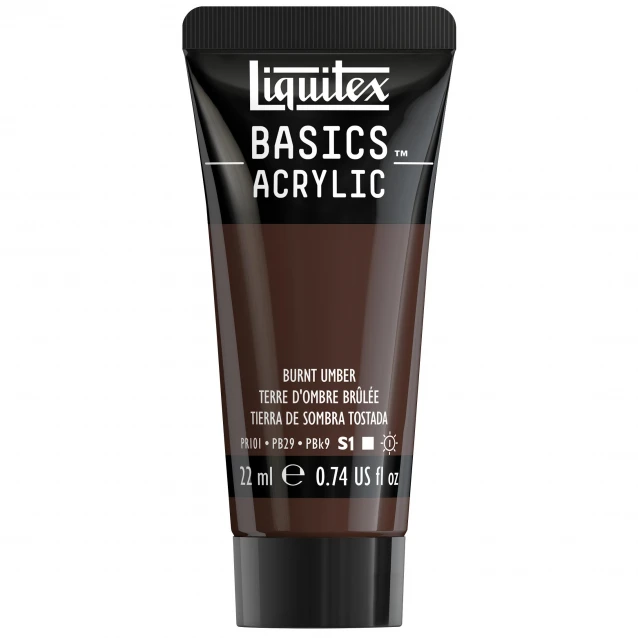 Liquitex Basics 22ml Acrylic 128 Burnt Umber Series 1