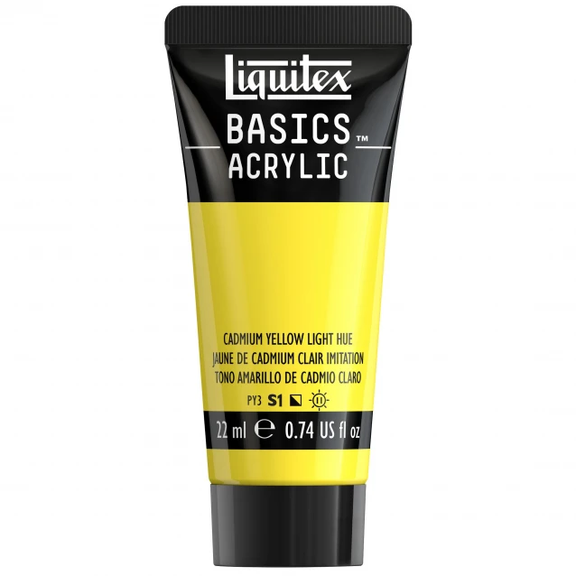 Liquitex Basics 22ml Acrylic 159 Cadmium Yellow Light Hue Series 1