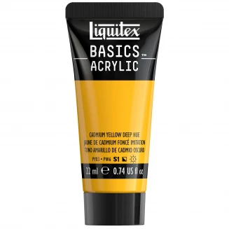 Liquitex Basics 22ml Acrylic 163 Cadmium Yellow Deep Hue Series 1