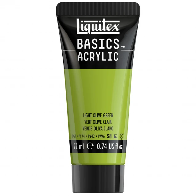 Liquitex Basics 22ml Acrylic 218 Light Olive Green Series 1