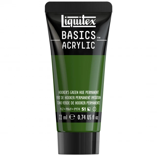 Liquitex Basics 22ml Acrylic 224 Hookers Green Hue Series 1