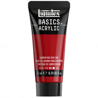 Liquitex Basics 22ml Acrylic 311 Cadmium Red Deep Hue Series 1