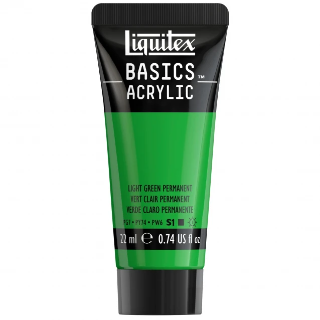 Liquitex Basics 22ml Acrylic 312 Green Light Permanent Series 1