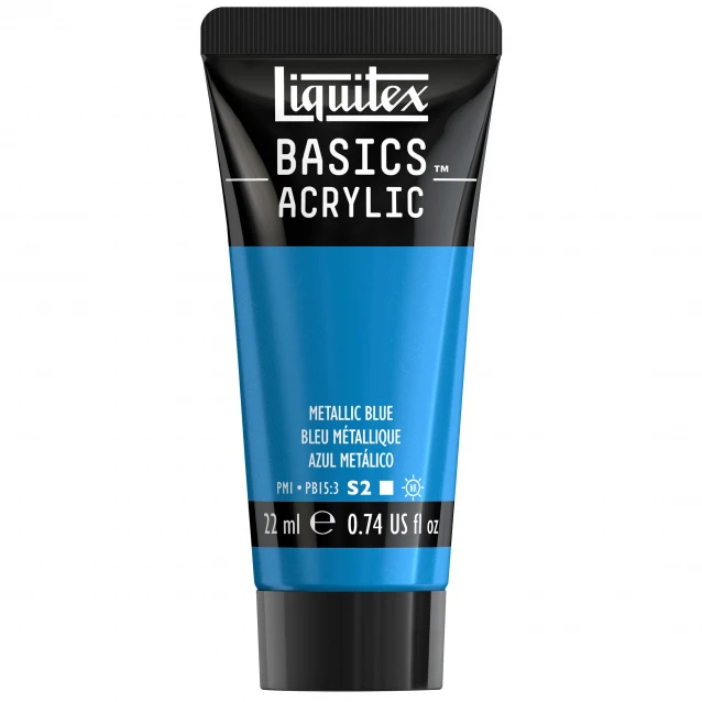 Liquitex Basics 22ml Acrylic 341 Metallic Blue Series 2