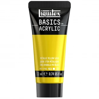Liquitex Basics 22ml Acrylic 343 Metallic Yellow Gold Series 2