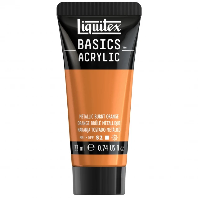 Liquitex Basics 22ml Acrylic 344 Metallic Burnt Orange Series 2
