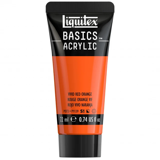Liquitex Basics 22ml Acrylic 620 Vivid Red Orange Series 1