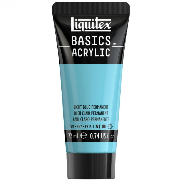 Liquitex Basics 22ml Acrylic 770 Light Blue Permanent Series 1