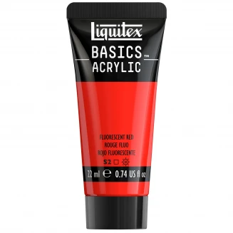Liquitex Basics 22ml Acrylic 983 Fluorescent Red Series 2