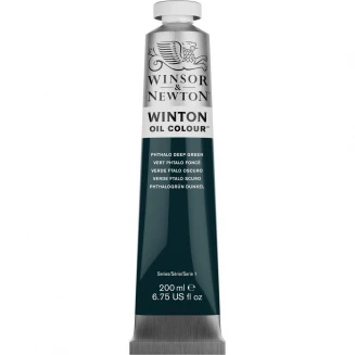 Winsor & Newton 200ml Winton Oil Phthalo Deep Green