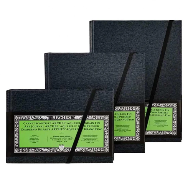 Arches Μπλοκ Ακουαρέλας Art Journal Cold Pressed (Λεπτόκοκκο) 185gr, 21x21 cm 24 φύλλων