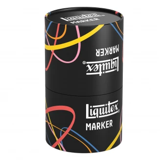 Liquitex 24 Ακρυλικοί Μαρκαδόροι 2mm σε Κυλινδρικό Κουτί