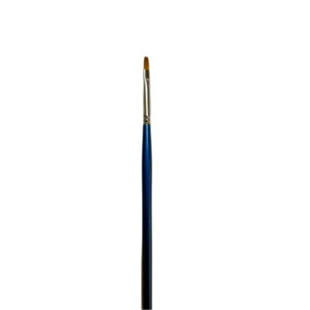 Art & Hobby Πινέλo Συνθετικό Πλακέ με Μακριά Λαβή 2600B No.0