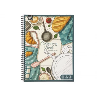 Craft ID Anti-Stress Colouring Book Σπιράλ 50Φ 21,5x28cm 120gr Food & Drinks