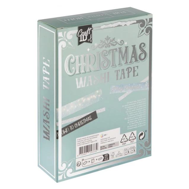 Craft ID 36 Χριστουγεννιάτικα Washi Tapes 3m Blue Shades