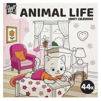Craft ID Anti-Stress Colouring Book 20 Σχέδια 20x20cm 44 σελίδες Animal Life