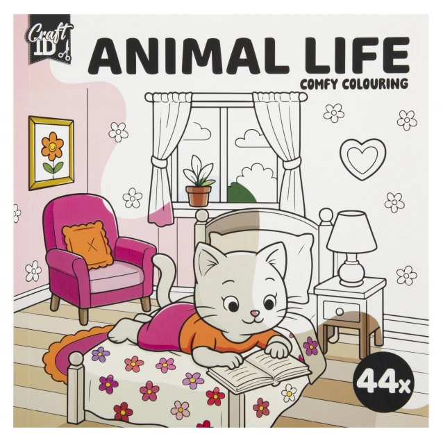 Craft ID Anti-Stress Colouring Book 20 Σχέδια 20x20cm 44 σελίδες Animal Life
