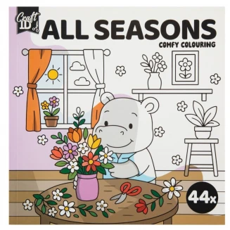 Craft ID Anti-Stress Colouring Book 20 Σχέδια 20x20cm 44 σελίδες All Seasons