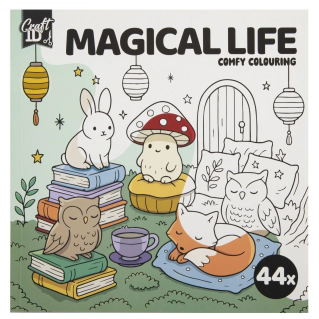 Craft ID Anti-Stress Colouring Book 20 Σχέδια 20x20cm 44 σελίδες Magical Life