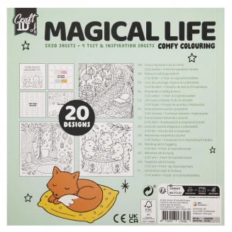 Craft ID Anti-Stress Colouring Book 20 Σχέδια 20x20cm 44 σελίδες Magical Life