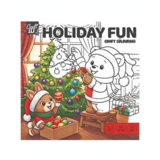 Craft ID Anti-Stress Colouring Book 20 Σχέδια 20x20cm 44 σελίδες 120gsm Holiday Fun