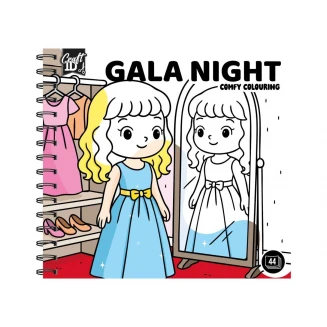 Craft ID Anti-Stress Colouring Book Σπιράλ 20 Σχέδια 20x20cm 44 σελίδες Gala Night