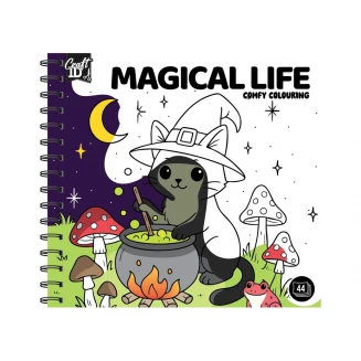 Craft ID Anti-Stress Colouring Book Σπιράλ 20 Σχέδια 20x20cm 44 σελίδες Magical Life