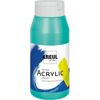 Kreul 750ml Triton Acrylic Liquid Cobalt Turquoise