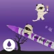 Legami Halloween 2026 Shake Your Bones Spooky Party 2 Στυλό Gel με Διακοσμητικά Ζωάκια