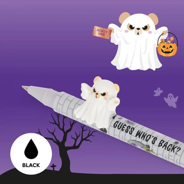 Legami Halloween 2026 Shake Your Bones Spooky Party 2 Στυλό Gel με Διακοσμητικά Ζωάκια