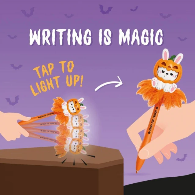 Legami Halloween 2026 Writing Is Magic Φωτιζόμενο Στυλό Gel Bunny Pumpkin 0,7mm